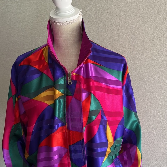 Vintage (90s) Geometric REVERSIBLE Jacket - Picture 5 of 10